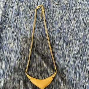 Gold-tone peach pendant necklace